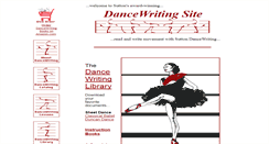 Desktop Screenshot of dancewriting.org