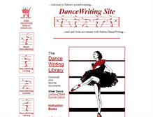 Tablet Screenshot of dancewriting.org